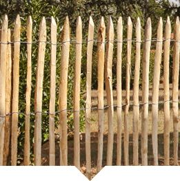 Wooden fence trellis
